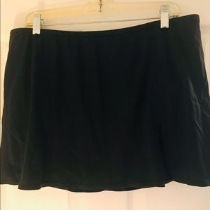 Miraclesuit Swim Skirt, Black, Sz 18